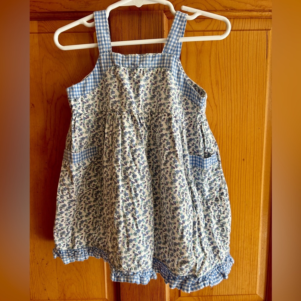 Blue Floral dress 3t